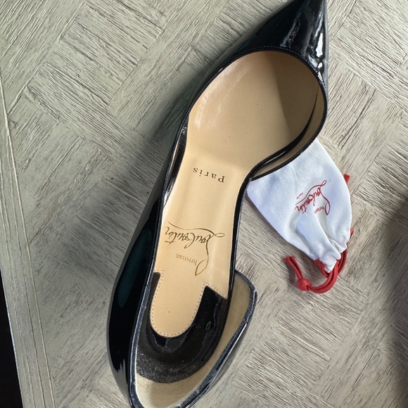 Christian Louboutin IRIZA 70 Patent Pumps โ Black (Size 38.5) - Picture 6 of 15